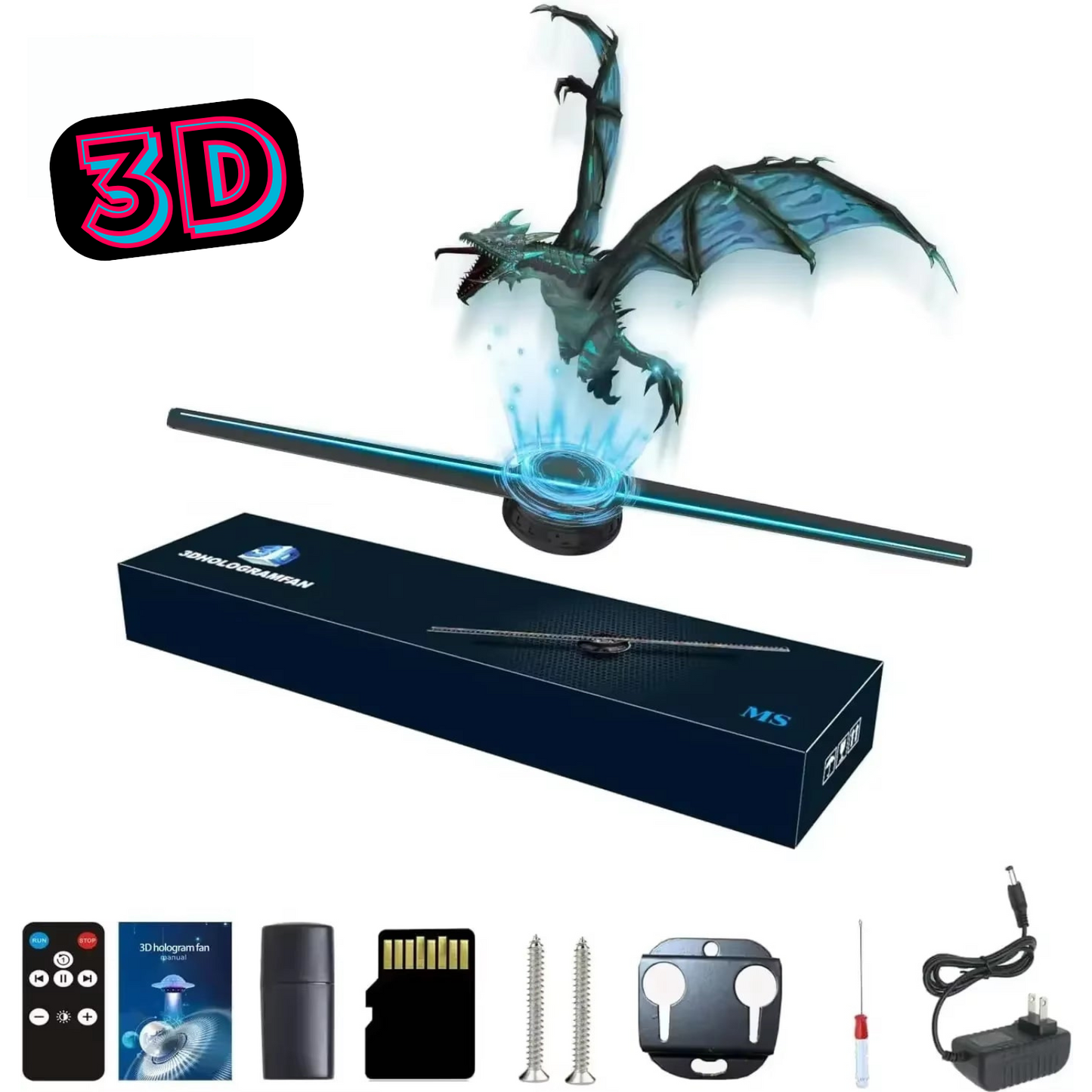 Proyector Holográfico 3D HD para Publicidad, Fiestas y Eventos