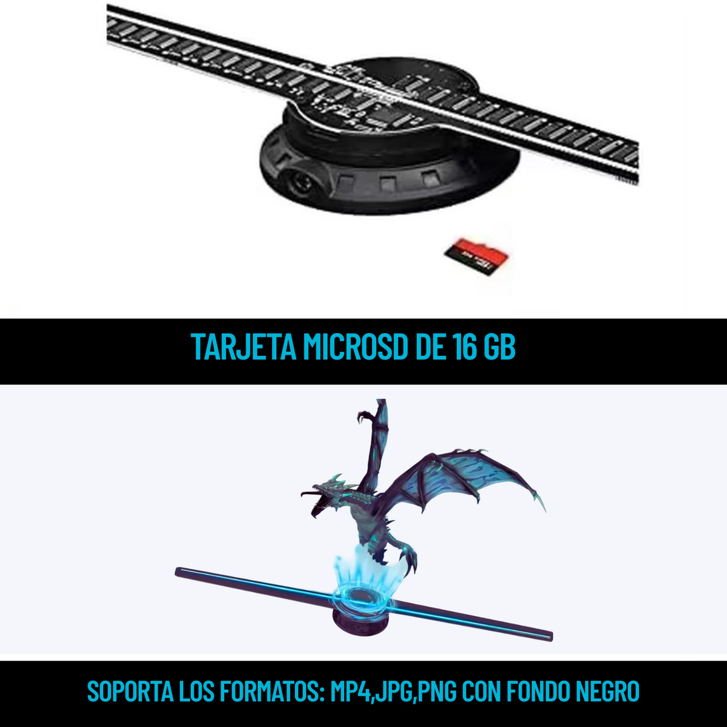 Proyector Holográfico 3D HD para Publicidad, Fiestas y Eventos